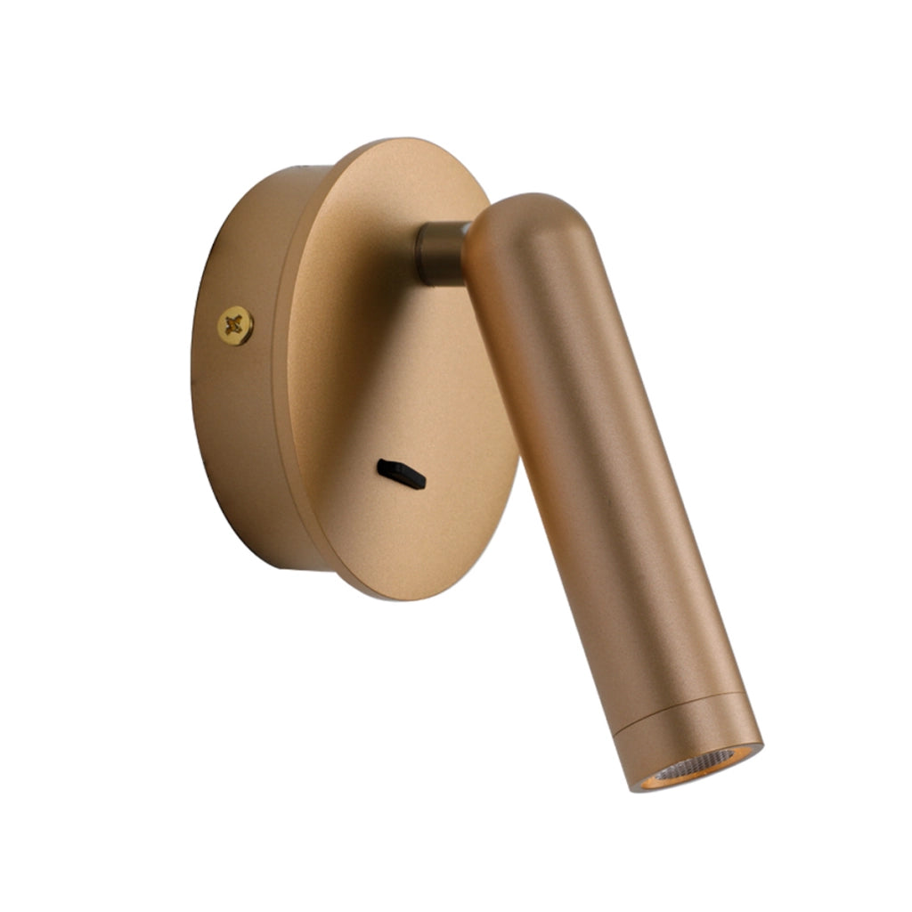 Applique moderna lettura oro snodabile LED 2,5W Carda Italux
