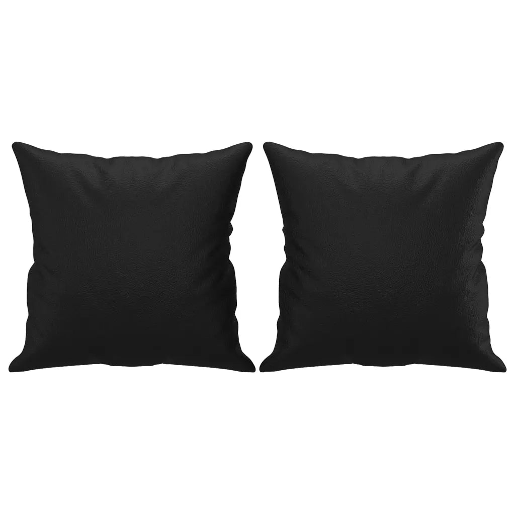 Cuscini Decorativi 2 pz Nero 40x40 cm in Similpelle CFW5409220