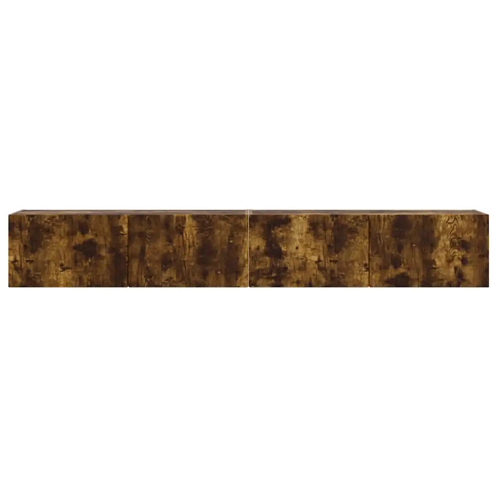 Mobile TV da parete 2 pcs Rovere fumé 98 x 31 x 29,5 cm