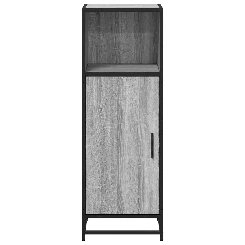 vidaXL Armadietto Bagno Grigio Sonoma 35x37,5x100 cm Legno Multistrato