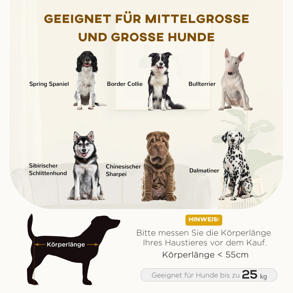 Divano per cani con rivestimento lavabile ¨C zephmum ¨C grigio scuro