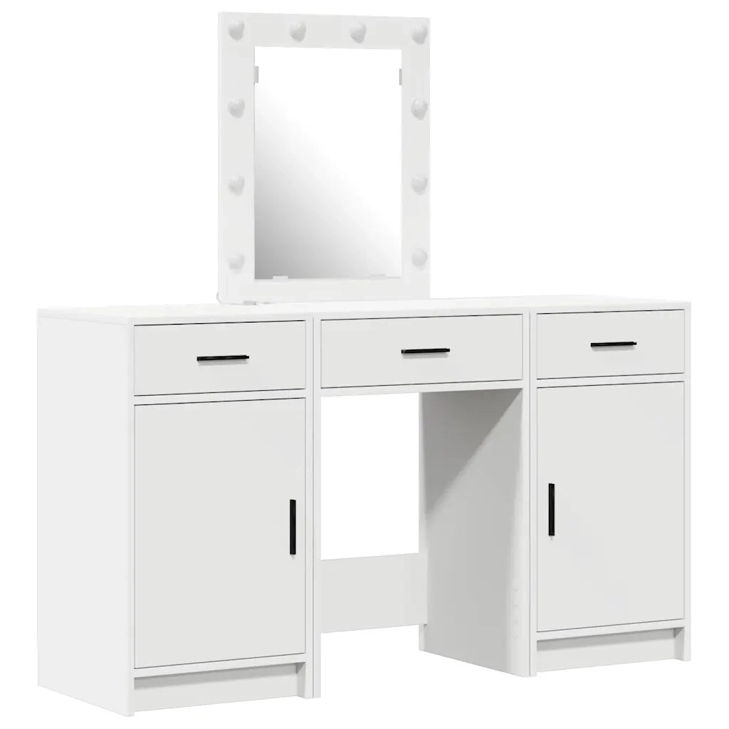 Toeletta | Tavolo da Trucco Bianco 50 x 41 x 135 cm Legno multistrato