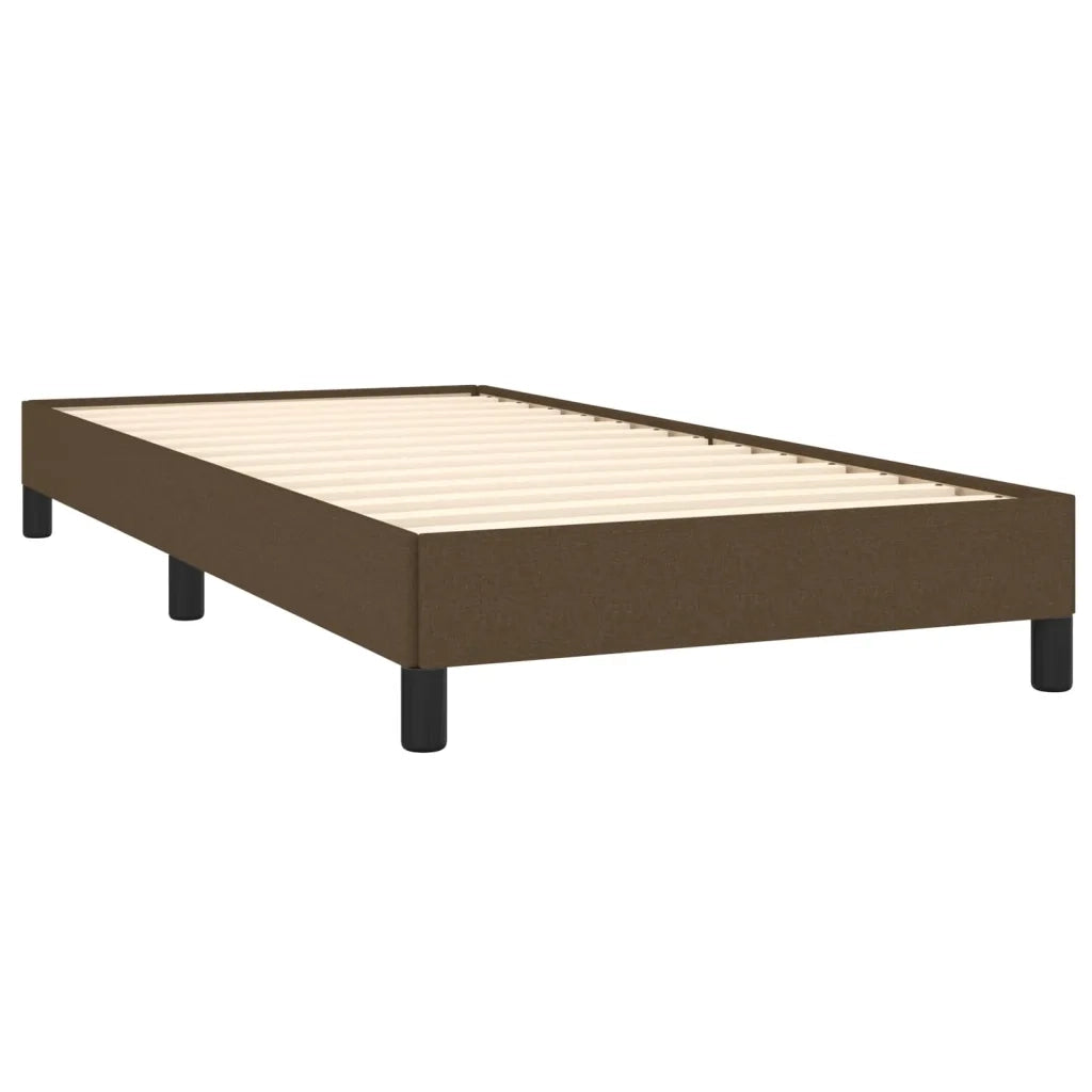 Giroletto senza Materasso Marrone Scuro 80x200 cm Tessuto