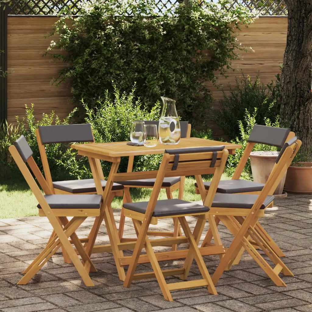 Sedie Bistro da Giardino 6 pcs Grigio Scuro 40 x 53 x 80 cm 3416289