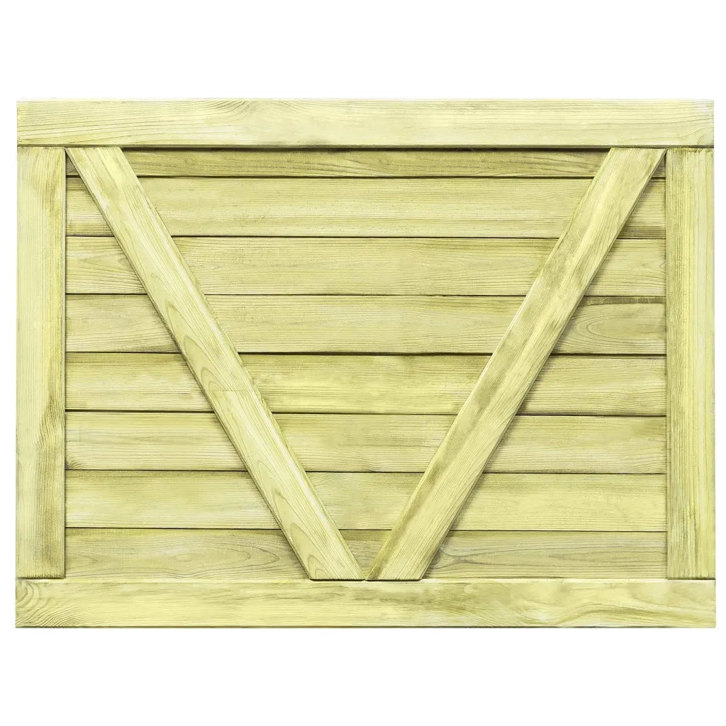 Cancello da Giardino in Legno di Pino Impregnato 75x100 cm 45332