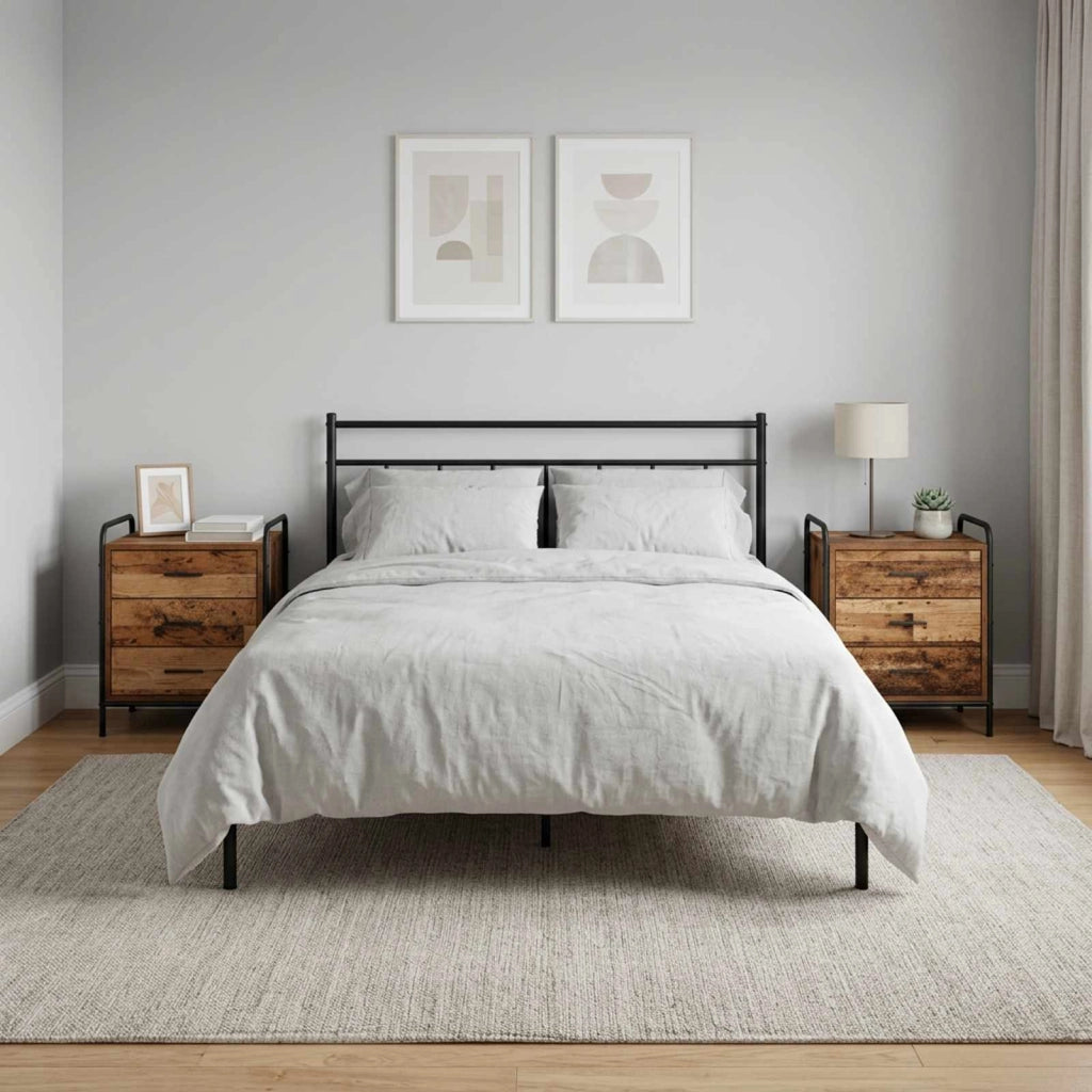 Armadio da Notte 2 pz Legno antico 48 x 36,5 x 60 cm 8013539