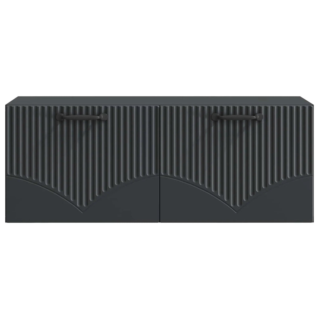 Mobile Porta TV da Muro Nero 78,5 x 31 x 30 cm 899056