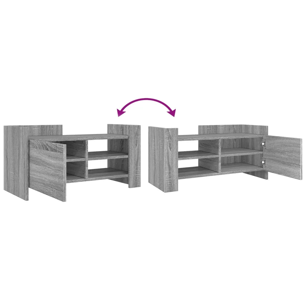 Mobile Porta TV-Mobile per TV-Credenza TV Grigio Sonoma 80x35x40 cm in Legno Multistrato