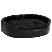 Cuccia per cani 90 x 79 x 20 cm Peluche e similpelle nera 02_0043219