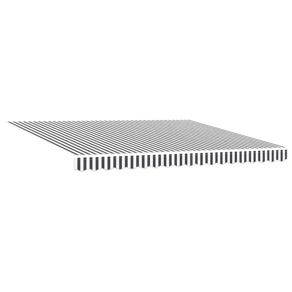Tenda Retrattile Antracite e Bianca 4x3 m Tessuto e Alluminio 3216105