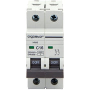 INTERRUTTORE MAGNETOTERMICO 2 POSTI AIGOSTAR - 2P VOLT 230 A 16 KA 4,5 BIPOLARE- 2 pezzi