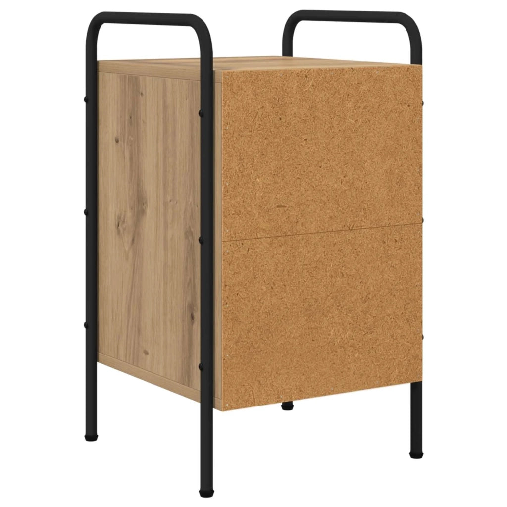 Armadio da Notte 2 pz Rovere Artigianale 35 x 36,5 x 61 cm 8007658