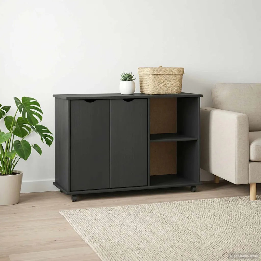 Mobile con Ruote con ruota Grigio 100 x 39 x 65,5 cm