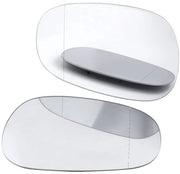 Specchiera laterale blu/bianco vetro - Specchiera auto - Accessorio auto compatibile con BMW 1/3 Serie - Sinistra/Destra - Resistente a shock - Specchiera