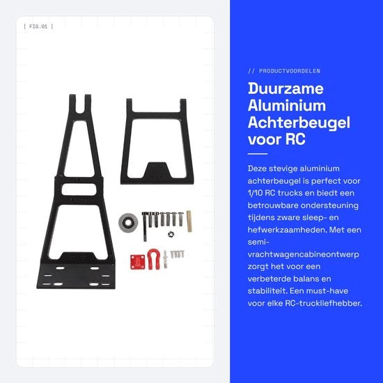 Achterbeugel in Alluminio Duraturo - Struttura Stabile - Installazione Facile - Prestazioni Professionali - Adatto per Carichi Elevati