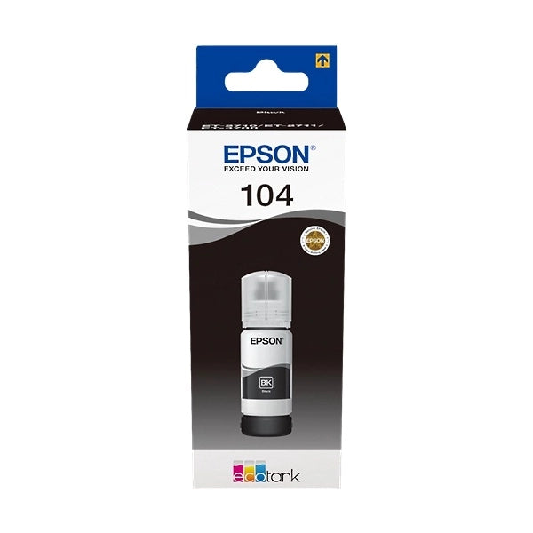 CARTUCCIA ORIGINALE ECOTANK 104 (C13T00P140) NERO
