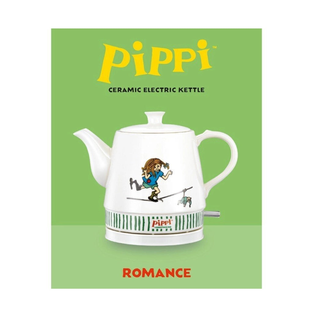 Bollitore Elettrico in Ceramica 0.8L 1750W Riscaldamento Rapido Bianco Pippi