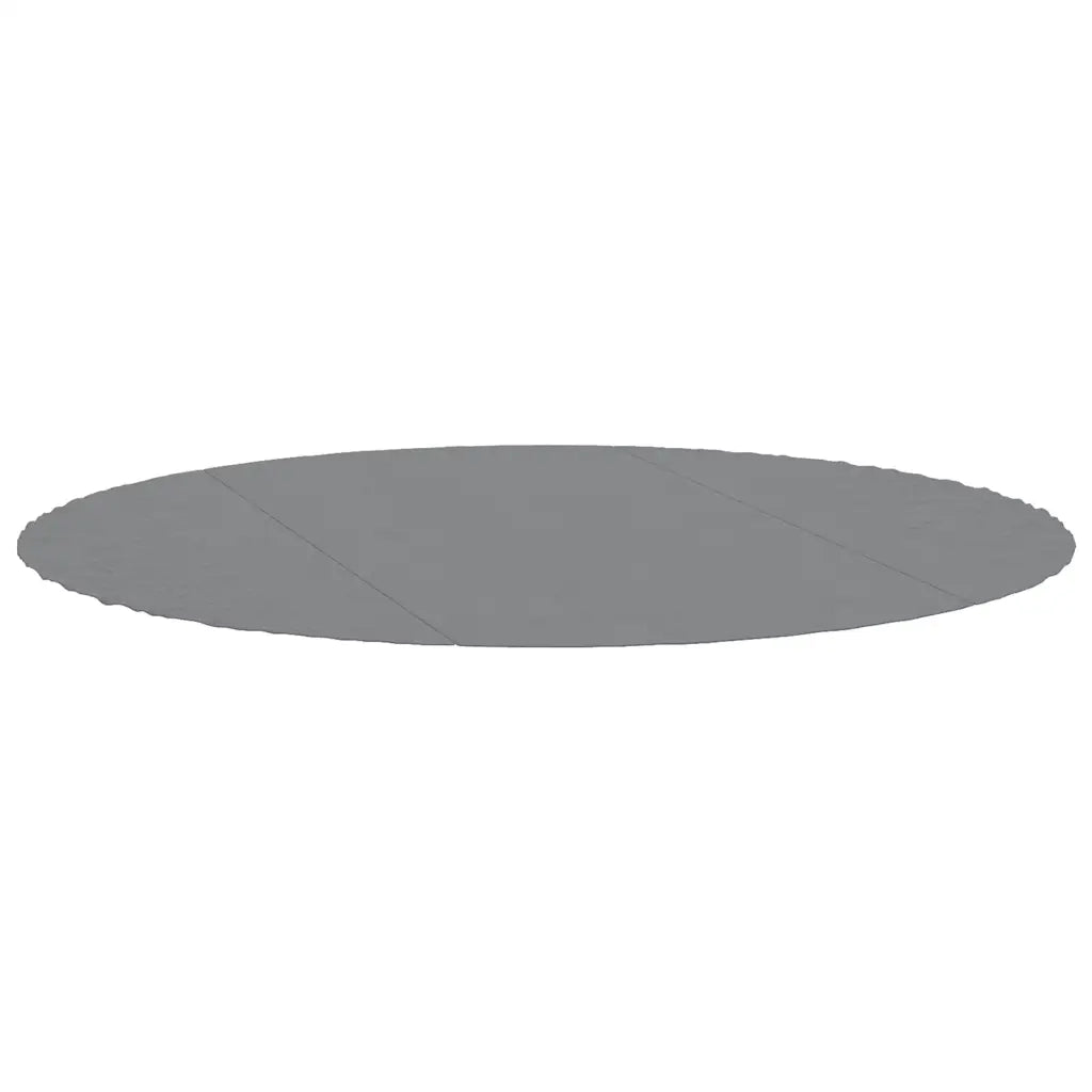 Telo Sotto Piscina Grigio Chiaro ?306 cm Geotessile Poliestere