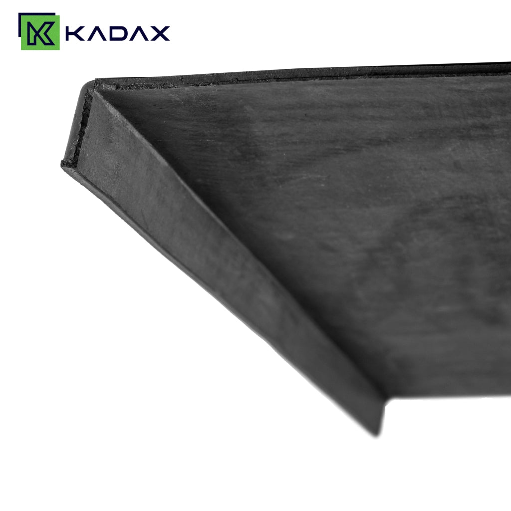 Tappetino per scale in gomma KADAX con bordo traforato, 75 cm, per esterni.