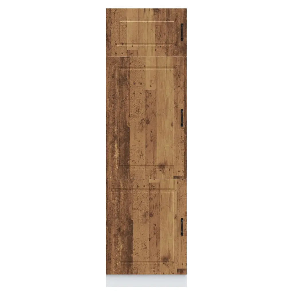 Armadio da Cucina-Credenza da Cucina Kalmar Legno Vecchio in Legno Multistrato