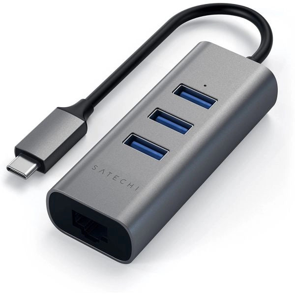 Satechi st-tc2n1usb31am hub di interfaccia usb 3.2 gen 1 (3.1 gen 1) type-c 5000 mbit/s grigio