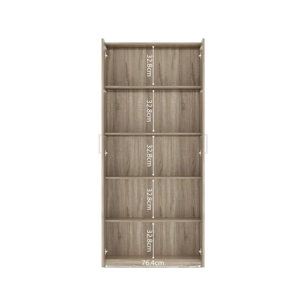 Armadio a 2 ante TOM – Rovere Sonoma – Larghezza 80 cm