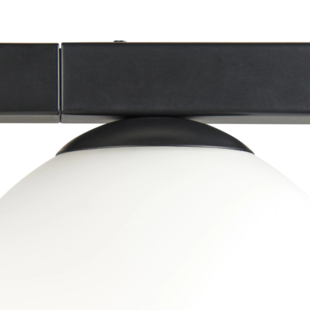 Lampada da parete con vaso per piante base nera in metallo e paralume in vetro stile moderno camera da letto
