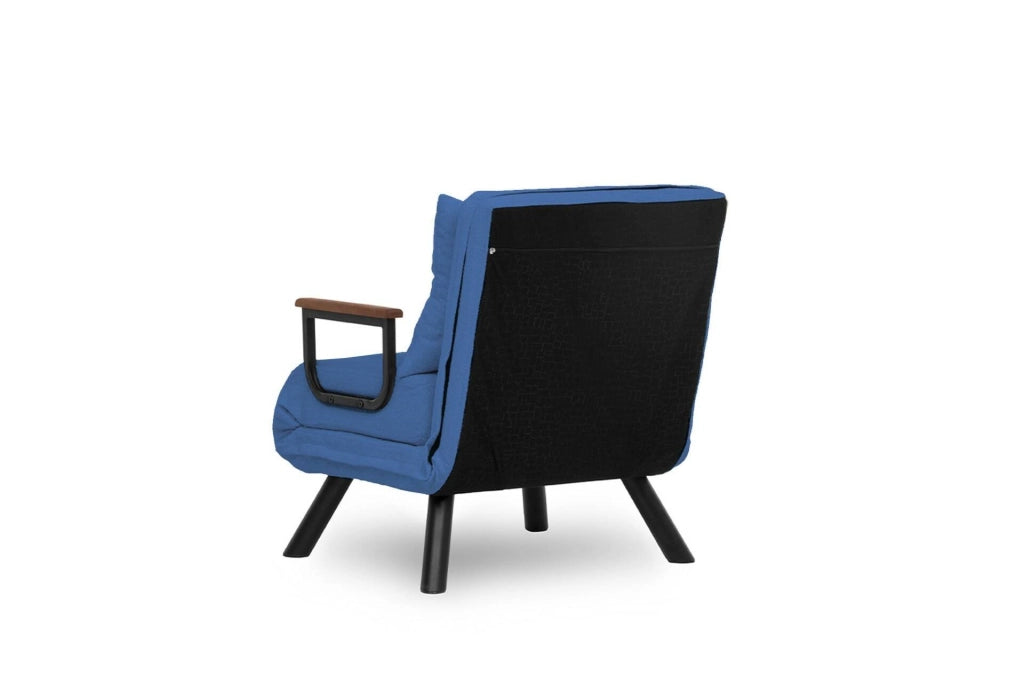 Poltroncina Keoni, Poltrona Reclinabile, 60x78x78h cm blu