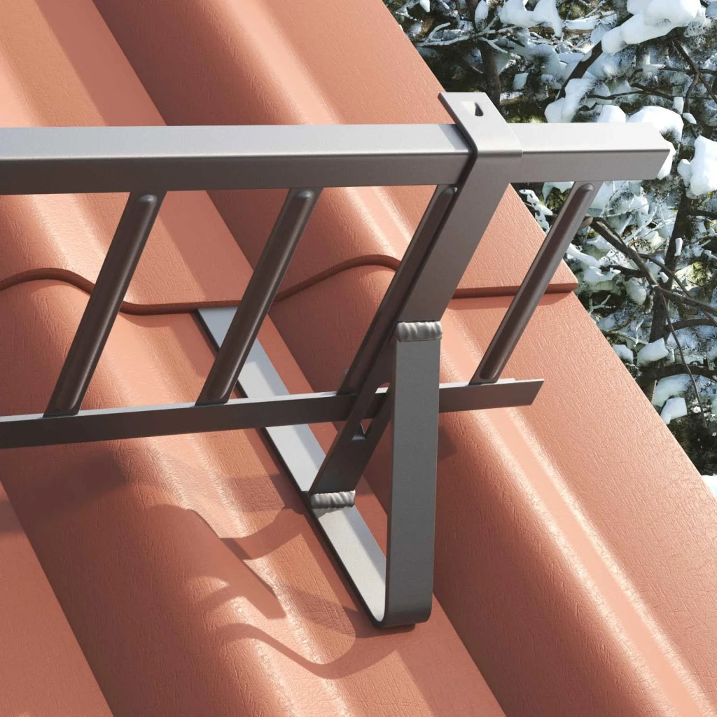 Supporto per guardia della neve 2 pz Antracite Acciaio CFW1803348