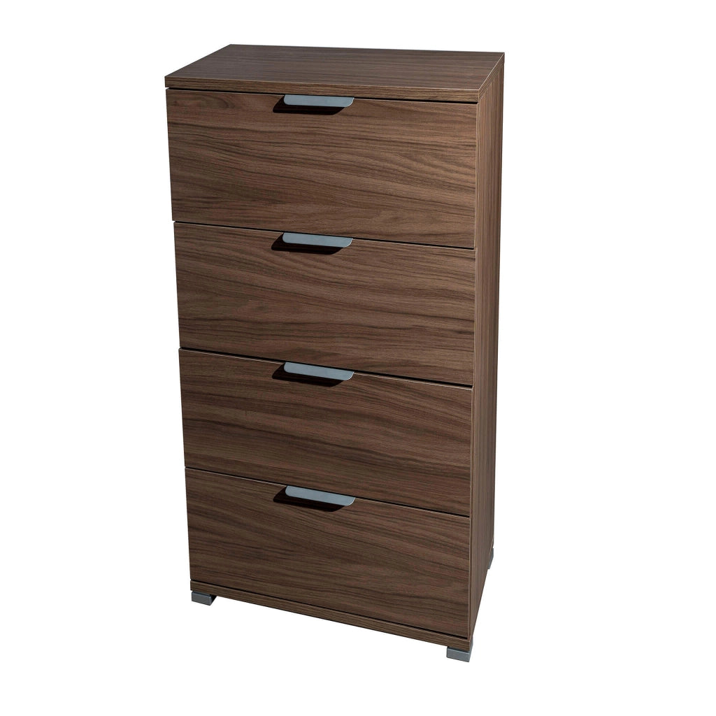 MOBILETTO A CASSETTIERA CON 4 CASSETTI TINTA NOCE 45 X 38 X H85 CM