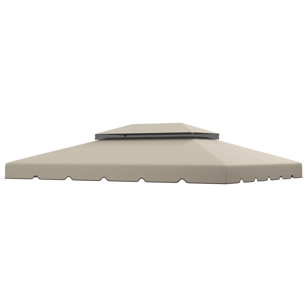 Tetto per Gazebo da Giardino 3x4m ¨C zephmum ¨C Poliestere Beige