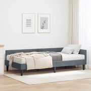 Struttura Letto Angolare con Materasso 2 pz-Giroletto con materasso Grigio Velluto 229562