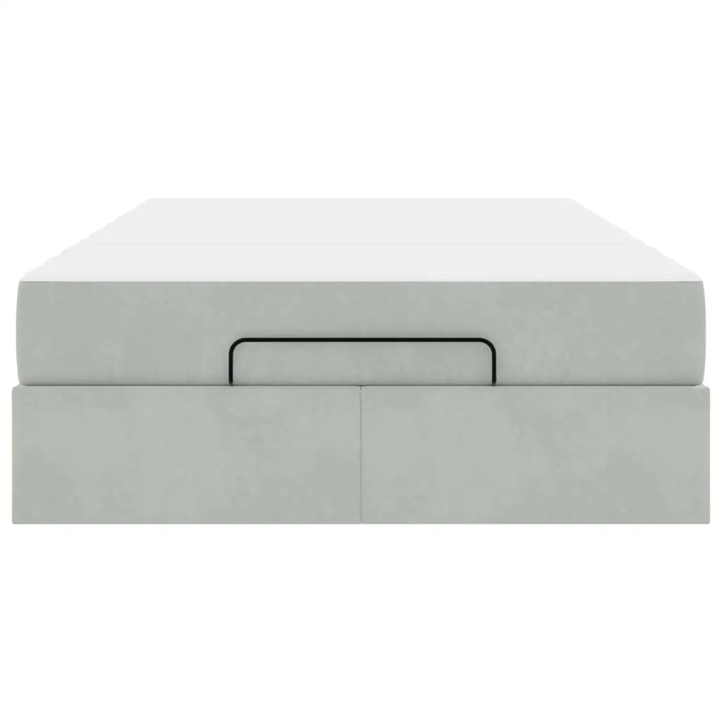 vidaXL Struttura del letto Grigio chiaro 120 x 200 cm Velluto