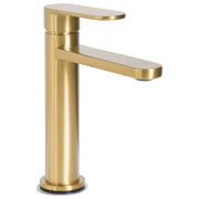 Elegante rubinetto per lavabo in ottone opaco monocomando 18 cm Accessori bagno nero