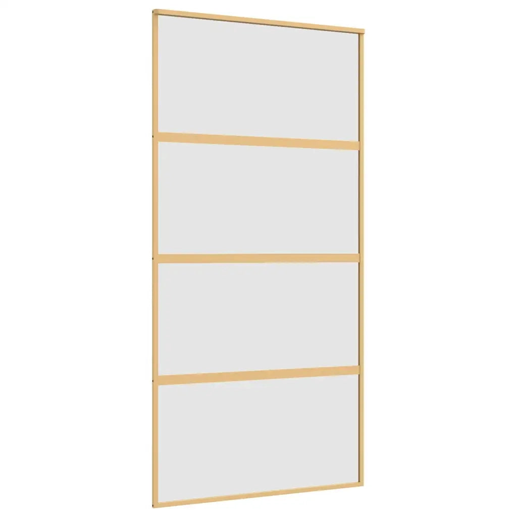 Porta Scorrevole Oro 102,5x205 Vetro Smerigliato ESG Alluminiocod mxl 83758