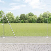Recinzione con Posto Argento 1,5 x 10 m Acciaio