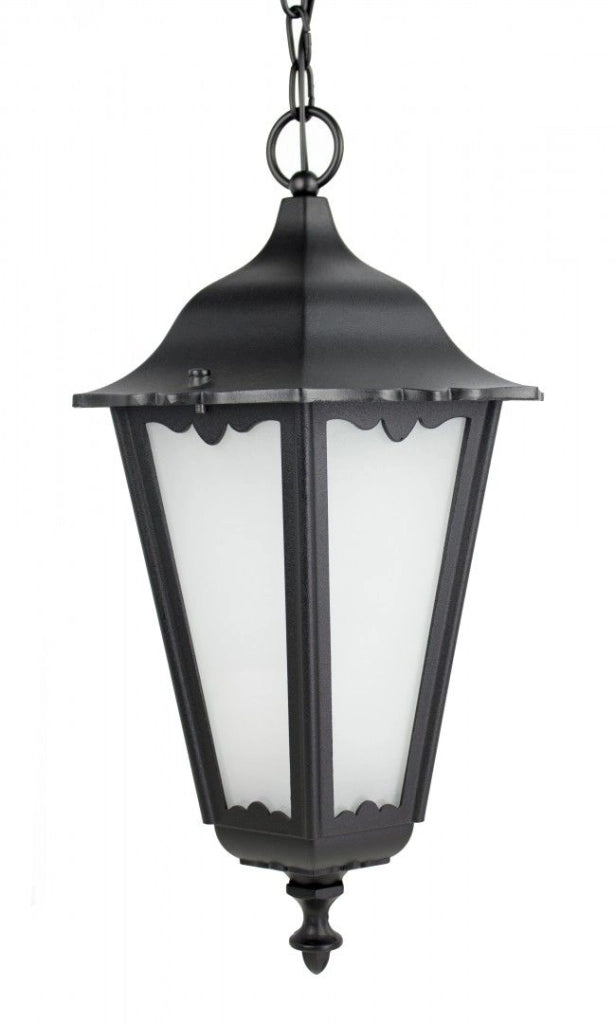 Lampada sospensione esterna Retro Ø30 nero E27 IP43