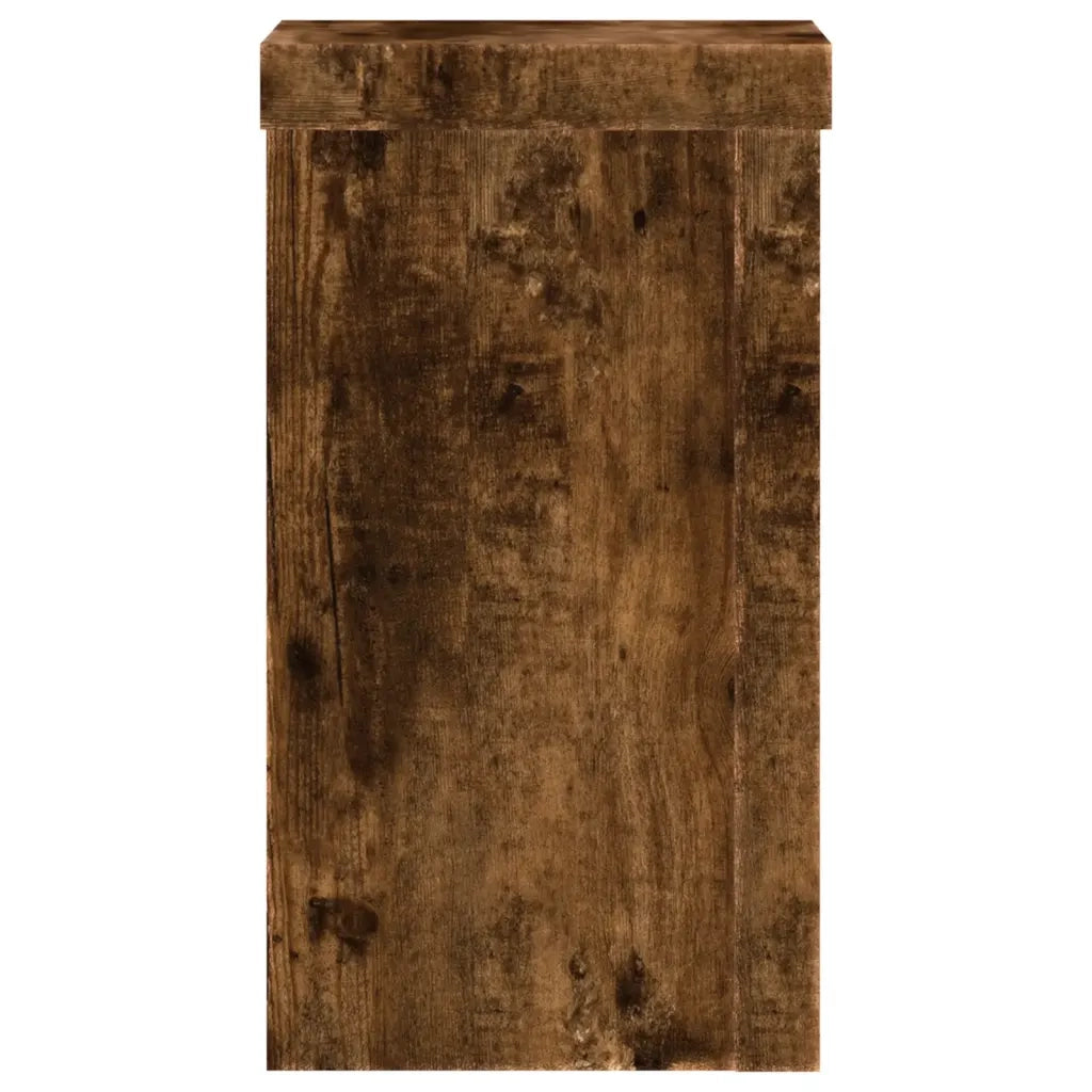 Supporti per piante | Sostegno per piante 2 pz Rovere 10x10x18 cm Legno Multistrato