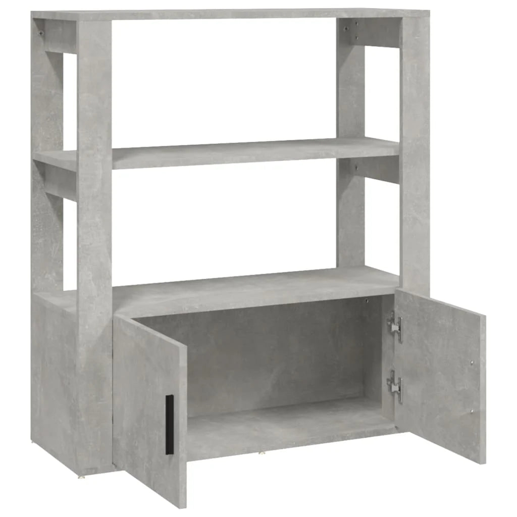 Buffet credenza cassettiera armadio mobile contenitore organizer per cucina soggiorno salotto 80 x 30 x 90 cm legno ingegnerizzato grigio 02_0032099