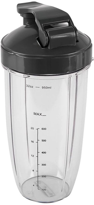 Contenitori di miscelazione sostitutivi - 32 Oz - Materiale migliorato in plastica per uso sicuro - Adatto per 600W/900W frullatori - Sostituzione economica - Ideale