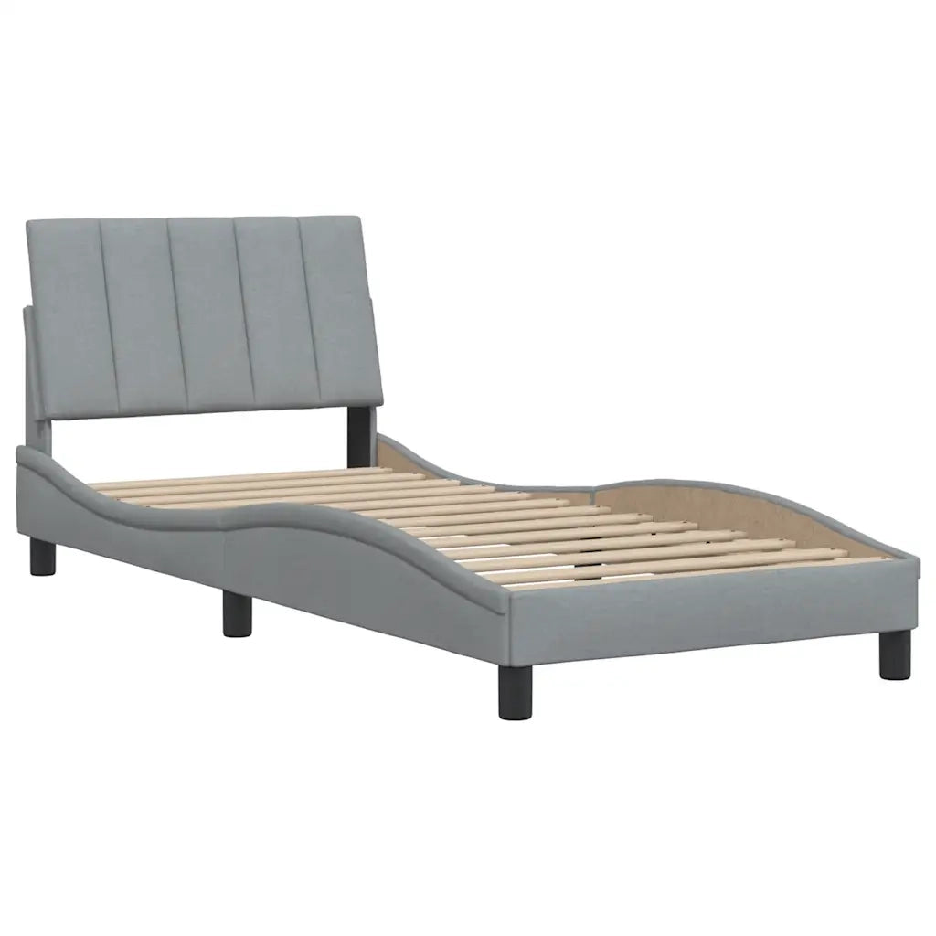 Giroletto senza Materasso Hanko Grigio Chiaro 90x190 cm Tessuto 3310356