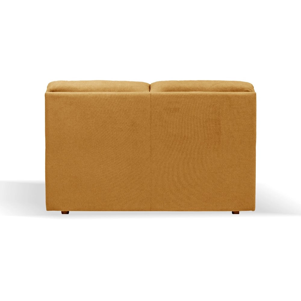 Divano 2 posti Alenda tessuto Roma15 colore senape 160x98x92h