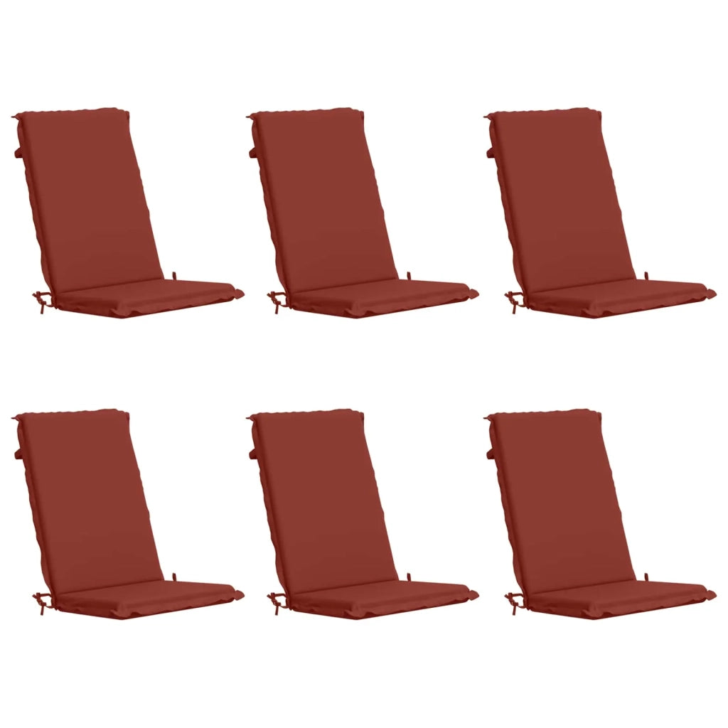 Cuscini Bhair Alto Schienale in 6 Pezzi GEMERT 6 pcs Rosso 945887