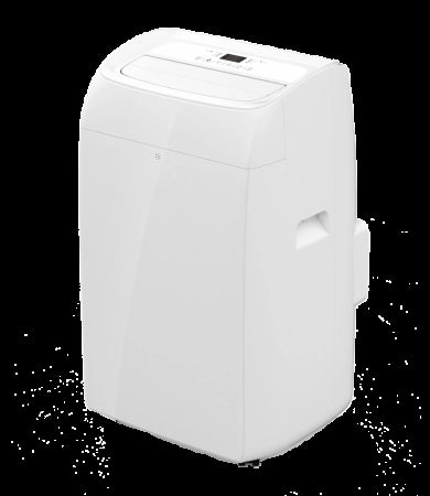 Condizionatore portatile P 3035 bianco, ambienti fino a 107 m3, potenza kW 3,5 (12000 Btu), ruote, timer, 2velocità, telecomando
