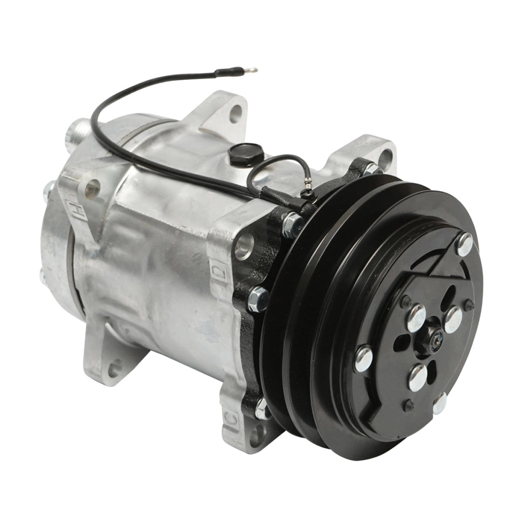 Compressore aria condizionata per JCB, New Holland, Case IH codice OEM 04437339/10, 04437339, 84018078, 9831429, 89831429, 060506146