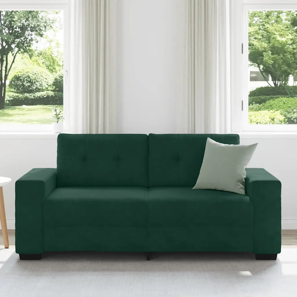 Divano Divanetto-Sofa Verde Scuro 140 cm in Velluto 903457