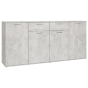 Buffet credenza cassettiera armadio mobile contenitore organizer per cucina soggiorno salotto 160 x 36 x 75 cm legno ingegnerizzato grigio 02_0031856