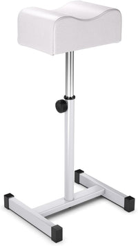Poggiapiedi Pedicure Manicure, Sgabello Pedicure Estetista Regolabile in Altezza, Poggia Piedi per Pedicure con Cuscino Spesso (Bianco)