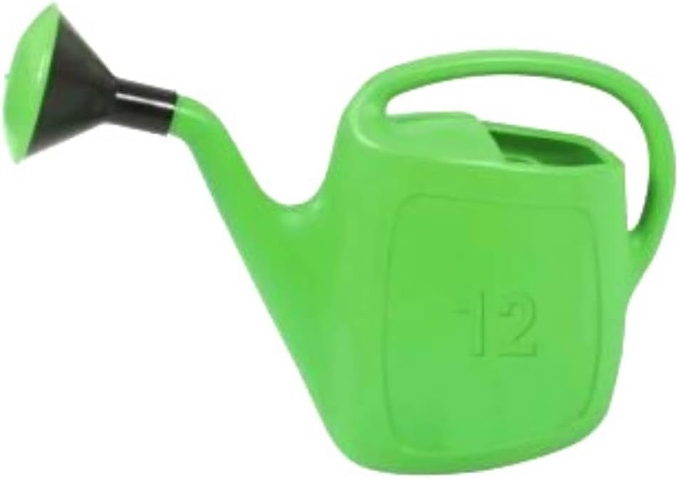 Annaffiatoio universale in plastica, beccuccio lungo, impugnatura comoda per interno ed esterno 12lt