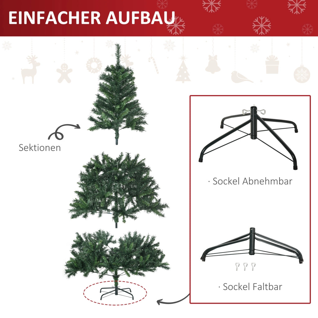 Albero di Natale artificiale 180 cm con LED e decorazioni ¨C zephmum ¨C 180 cm